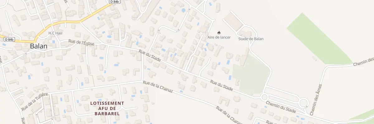 Plan du 312 Rue du Stade à Balan