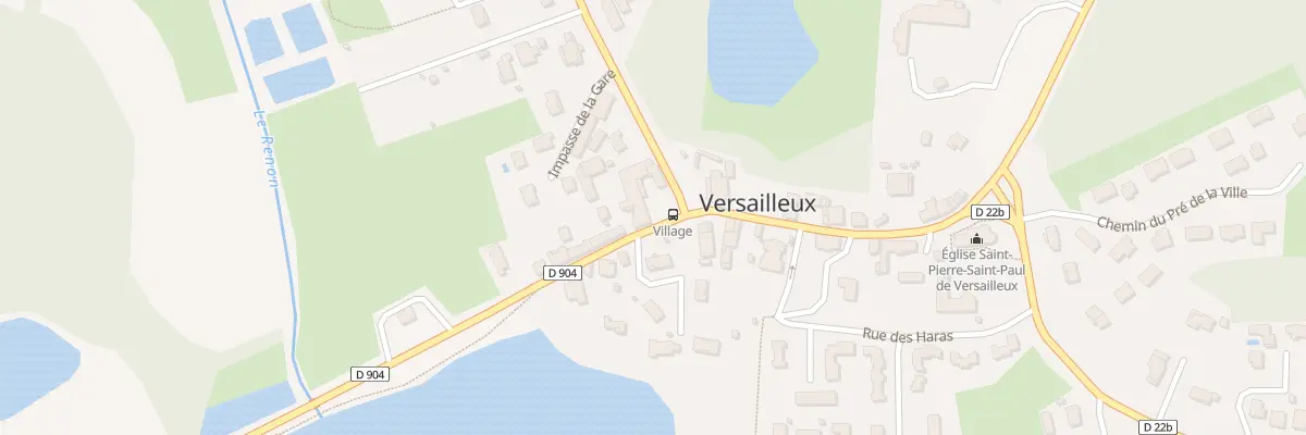 Plan du 22 Rte de Villars à Versailleux