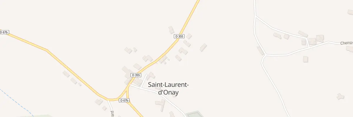 Plan du 150A Rte de Miribel à Saint-Laurent-d’Onay