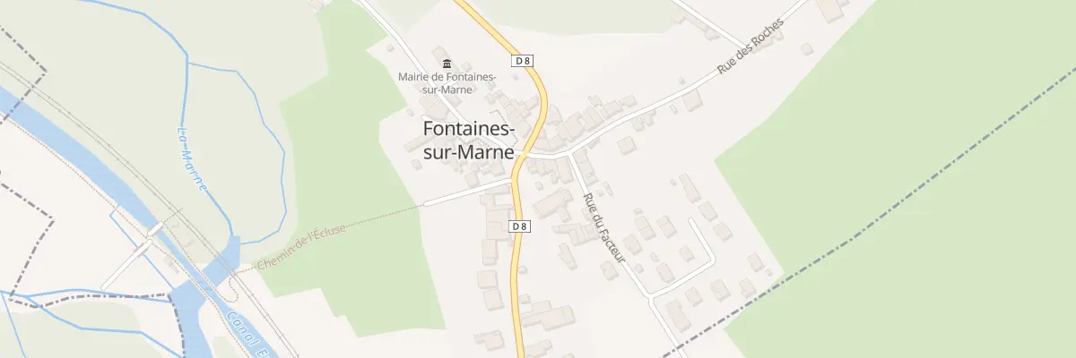 Plan du 2 Rue des Roches à Fontaines-sur-Marne