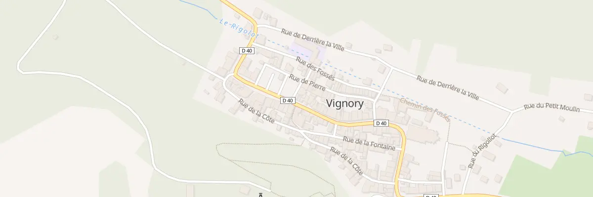 Plan du 2 Rue de la Mairie à Vignory