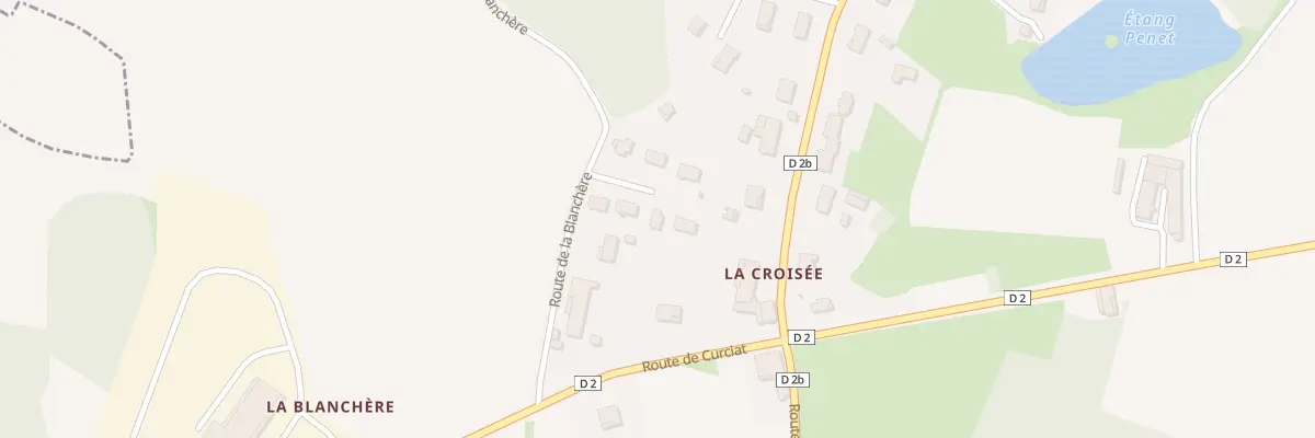 Plan du 224 Rte de la Blanchere à Courtes