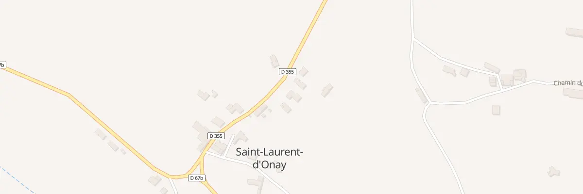 Plan du 150B Rte de Miribel à Saint-Laurent-d’Onay