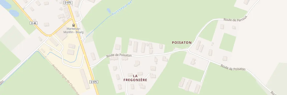 Plan du 181 Rte de Poisaton à Mantenay-Montlin