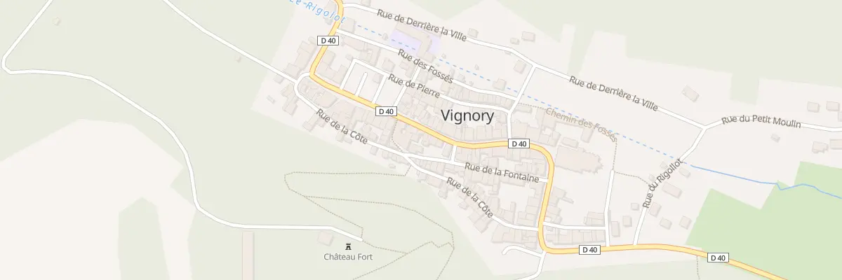 Plan du 51 Rue du General Leclerc à Vignory