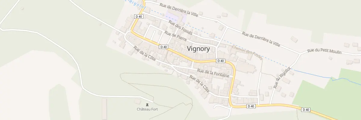 Plan du 49 Rue du General Leclerc à Vignory