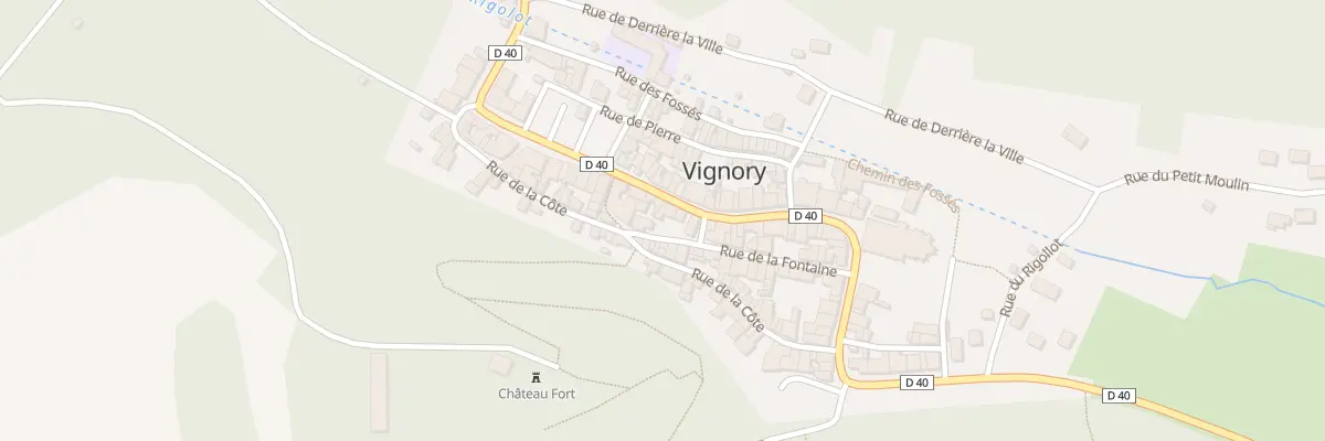 Plan du 47 Rue du General Leclerc à Vignory