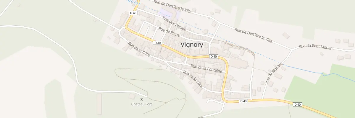 Plan du 45 Rue du General Leclerc à Vignory