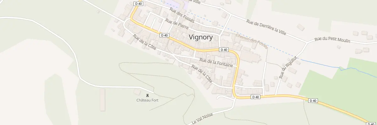 Plan du 10 Rue de la Cote à Vignory