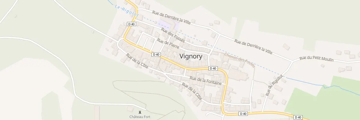 Plan du 44 Rue du General Leclerc à Vignory
