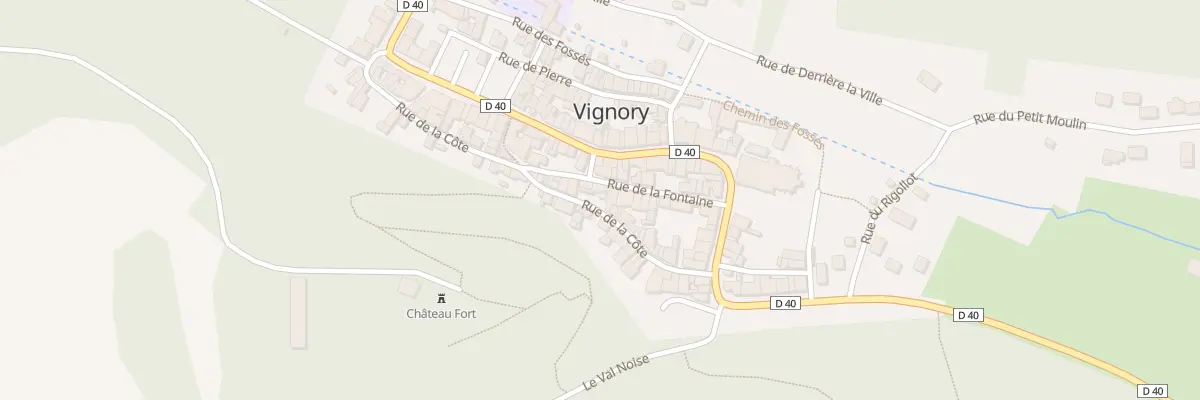 Plan du 3 Rue de la Fontaine à Vignory