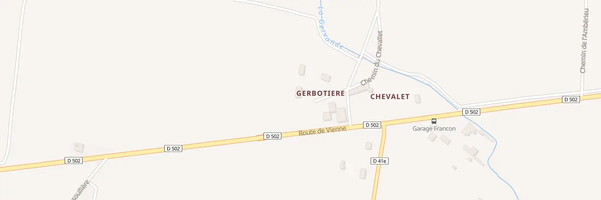 Plan du 454 Rte de Chalandiere à Royas