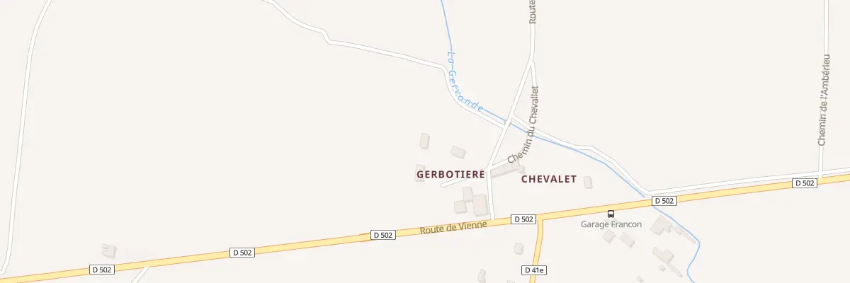 Plan du 452 Rte de Chalandiere à Royas