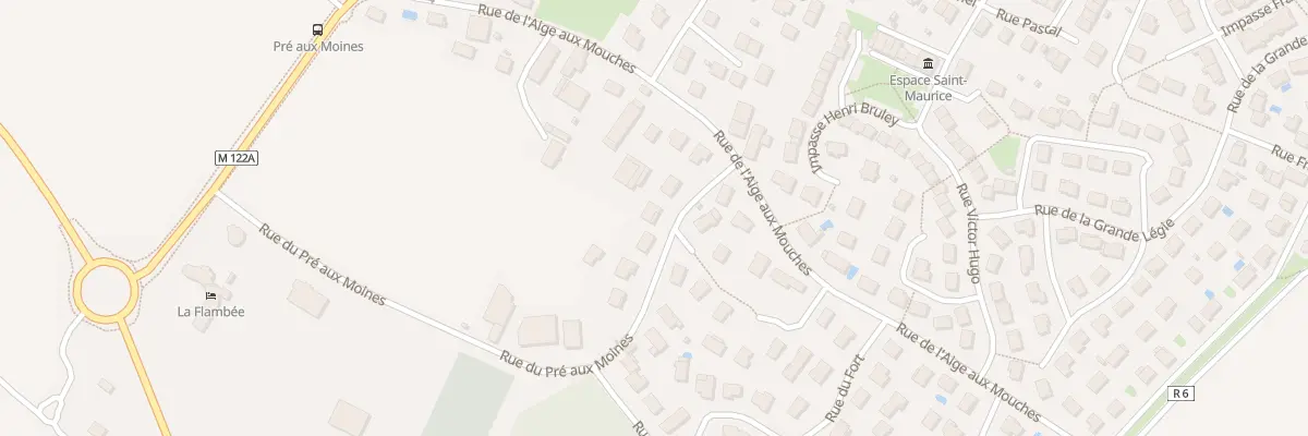 Plan du 6 Rue du Pré aux Moines à Sennecey-lès-Dijon