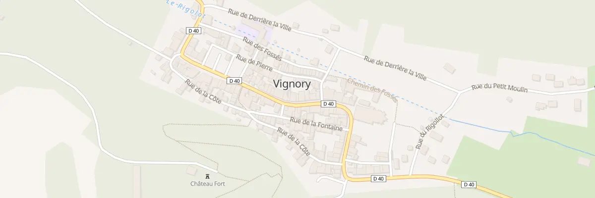 Plan du 34 Rue du General Leclerc à Vignory