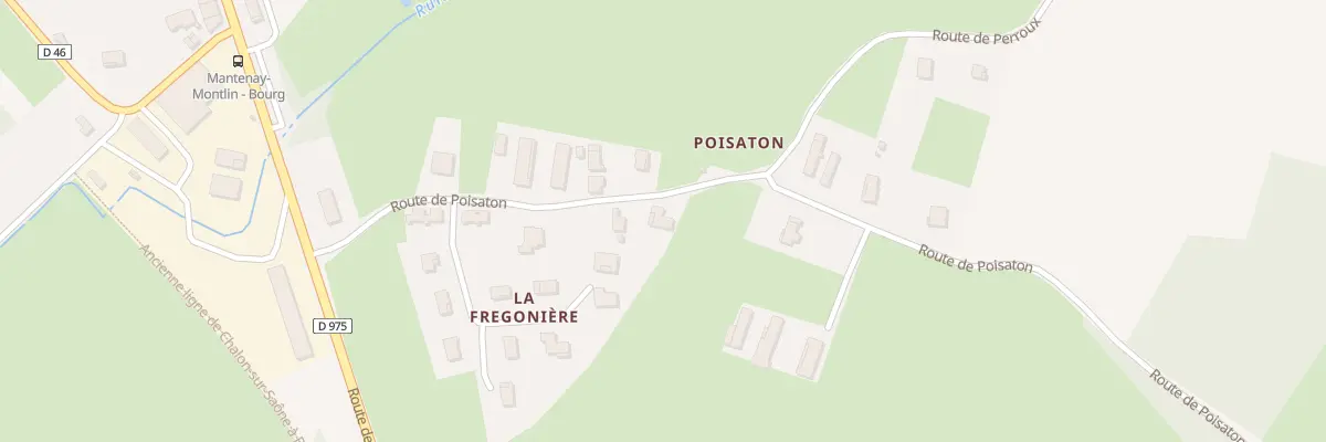 Plan du 282 Rte de Poisaton à Mantenay-Montlin