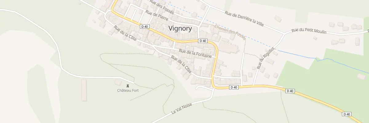 Plan du 8 Rue de la Cote à Vignory