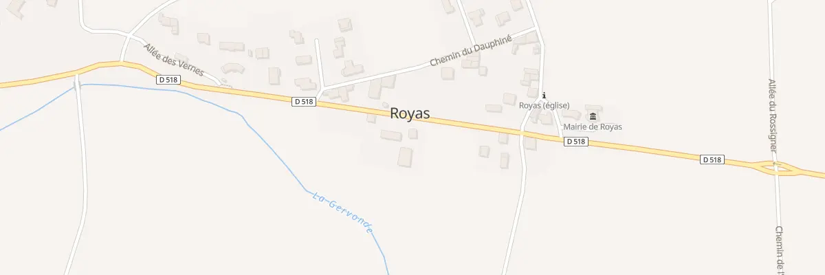 Plan du 467 Rte de Lyon à Royas