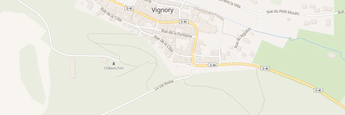 Plan du 1 Rue de la Cote à Vignory