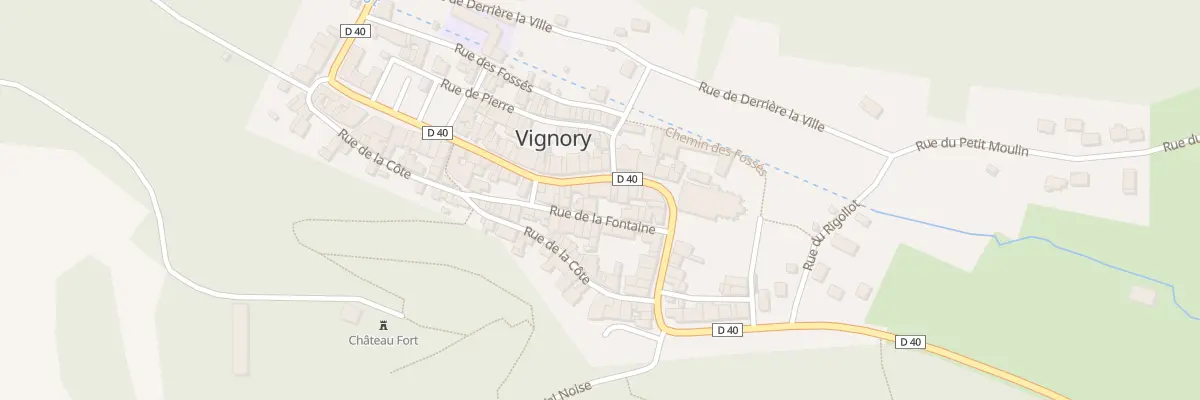 Plan du 35 Rue du General Leclerc à Vignory