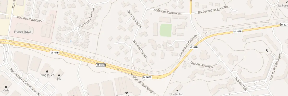 Plan du 10 Rue des Vignes à Quetigny