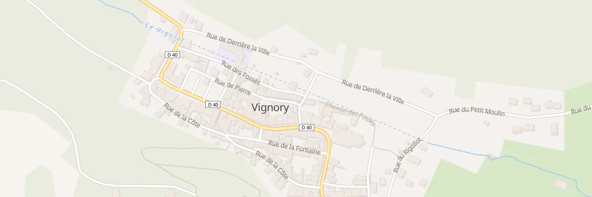 Plan du 4 Rue des Fosses à Vignory