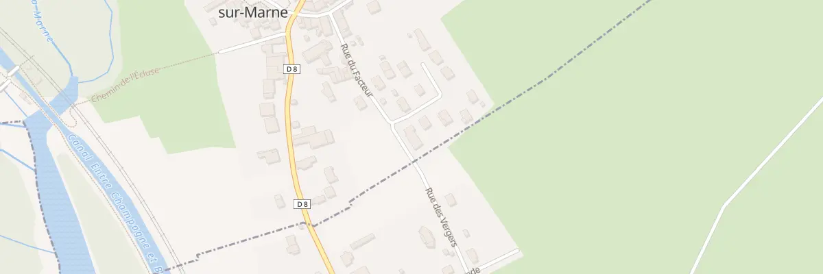 Plan du 2 Rue du Bois du Cure à Fontaines-sur-Marne