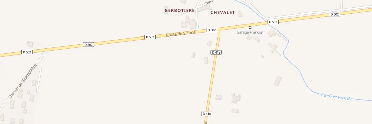 Plan du 2 Rte de Villeneuve à Royas