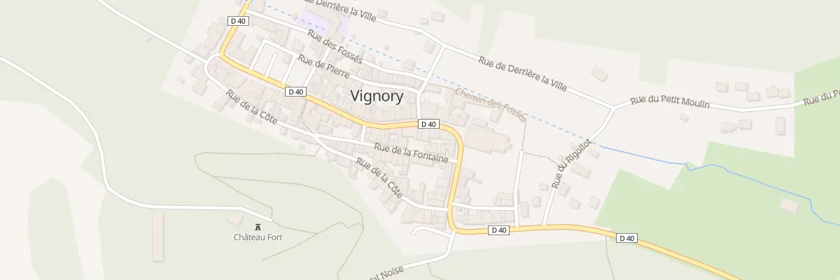 Plan du 33 Rue du General Leclerc à Vignory