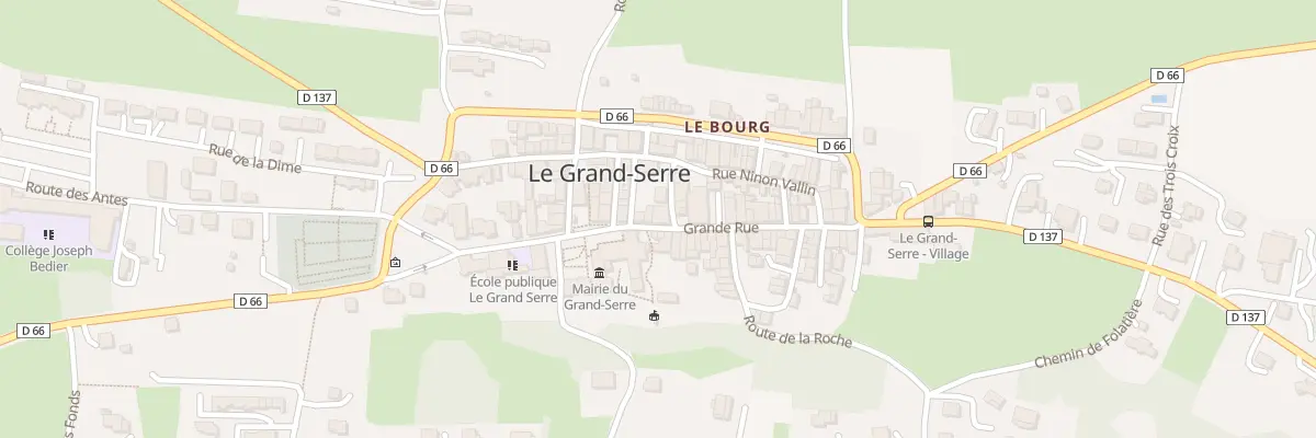 Plan du 5214 Le Bourg au Grand-Serre