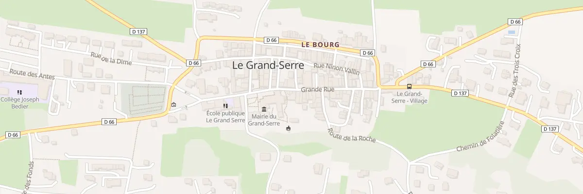 Plan du 12 Grande Rue au Grand-Serre