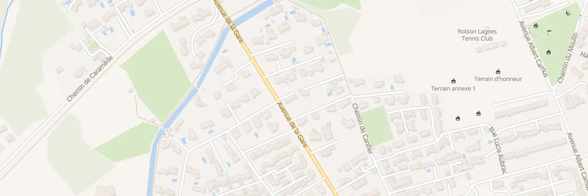 Plan du 600B Av de la Gare à Robion