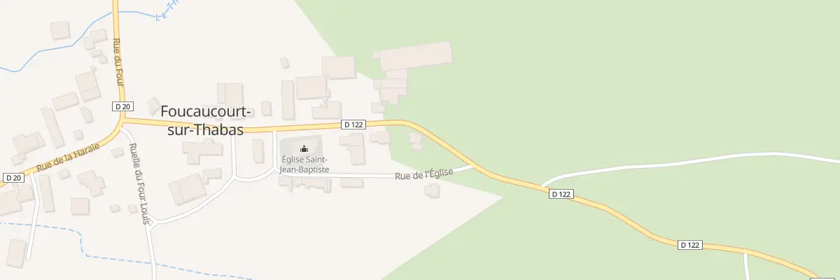 Plan du 12 Rue de la Haraie à Foucaucourt-sur-Thabas