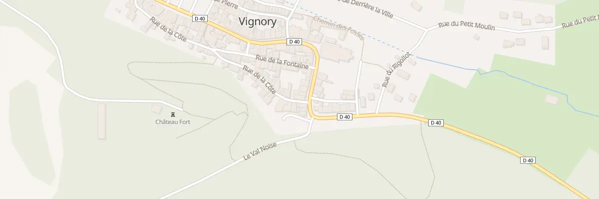 Plan du 15 Rue du General Leclerc à Vignory