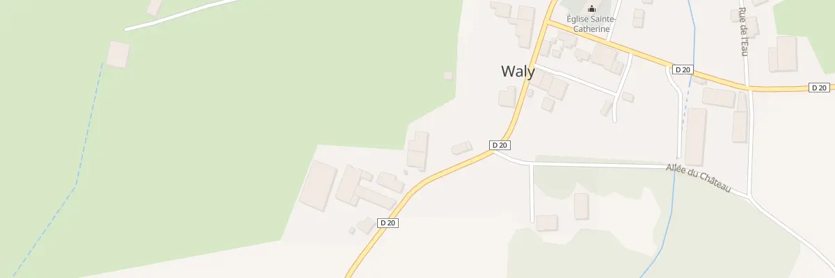 Plan du 10 Rte de Triaucourt à Waly