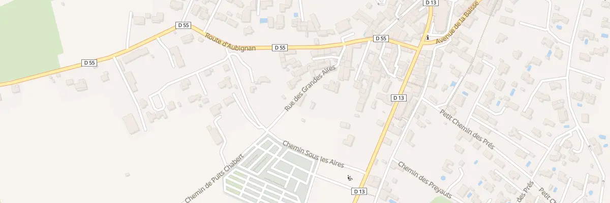 Plan du 71 Che des Aires à Caromb