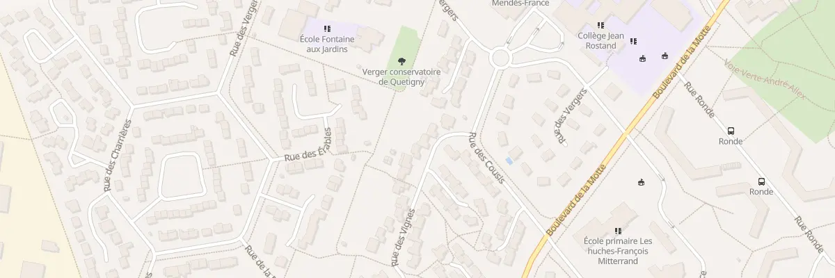 Plan du 77 Rue des Vignes à Quetigny