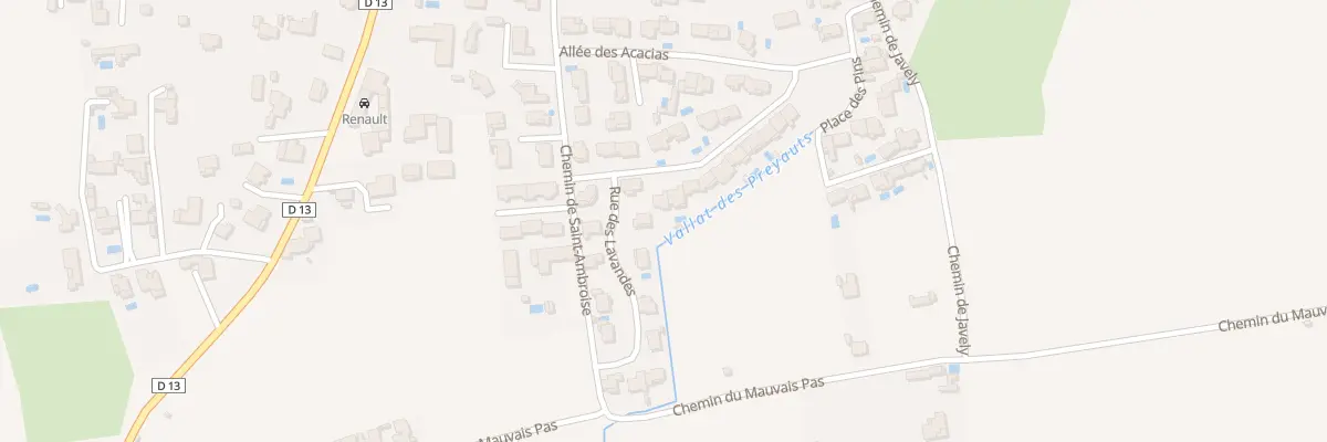 Plan du 2 All des Peupliers à Caromb