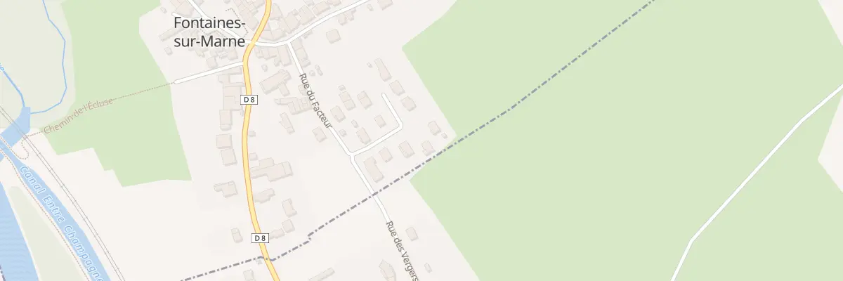 Plan du 8 Rue du Bois du Cure à Fontaines-sur-Marne