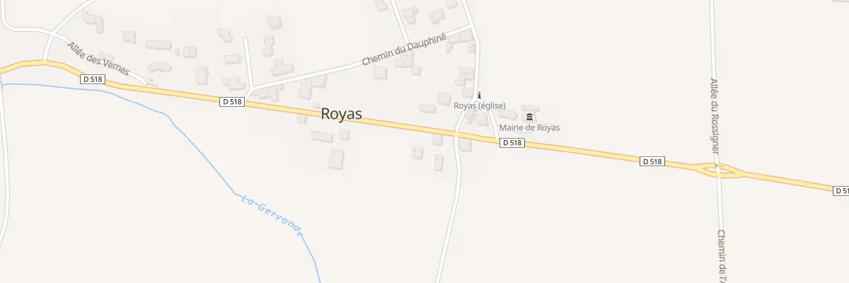 Plan du 390 Rte de Lyon à Royas