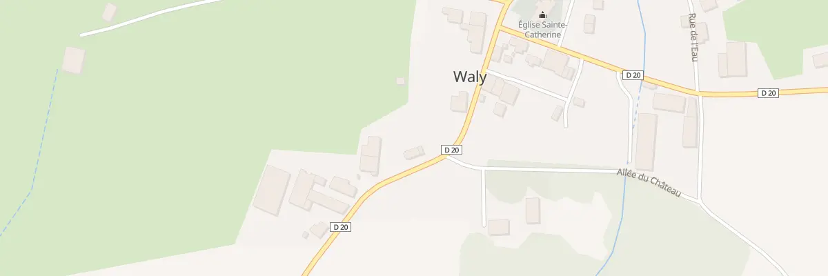 Plan du 8 Rte de Triaucourt à Waly