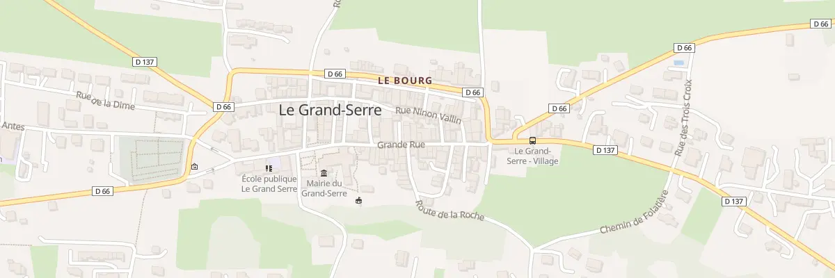 Plan du 29 Grande Rue au Grand-Serre