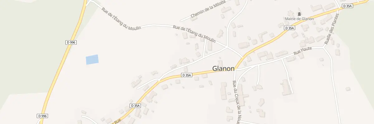 Plan du 8 Rue du Patis de l’Etang du Mou à Glanon
