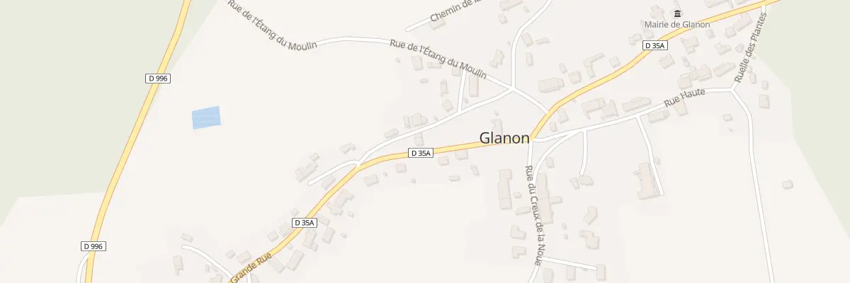 Plan du 13 Gr Grande Rue à Glanon