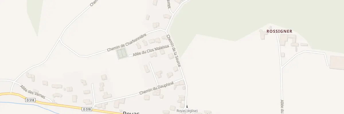 Plan du 207 Chem de la Source à Royas