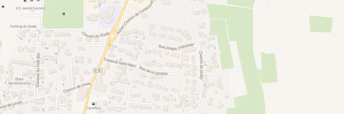 Plan du 90 Rue Joseph Chevenier à Caromb