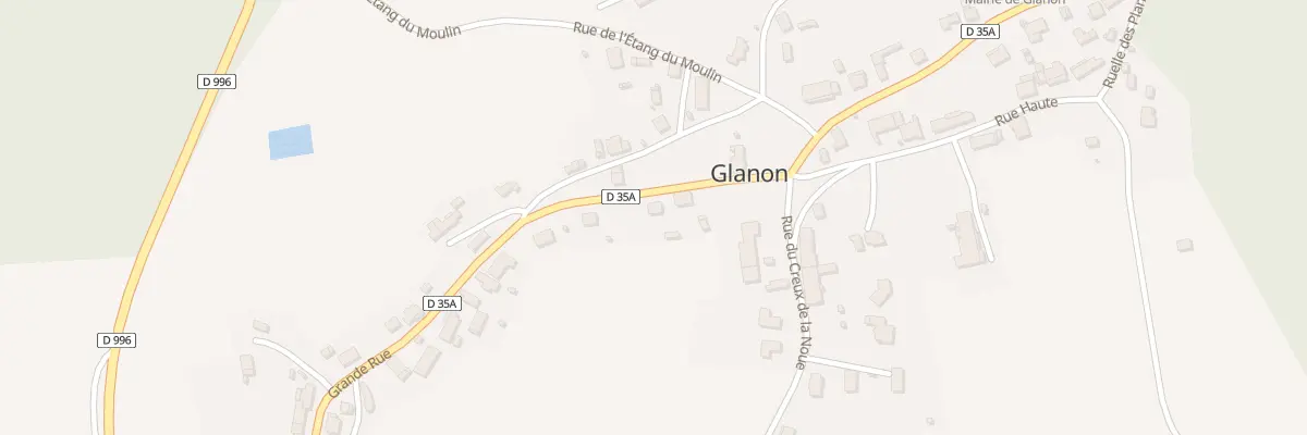 Plan du 22 Grande Rue à Glanon