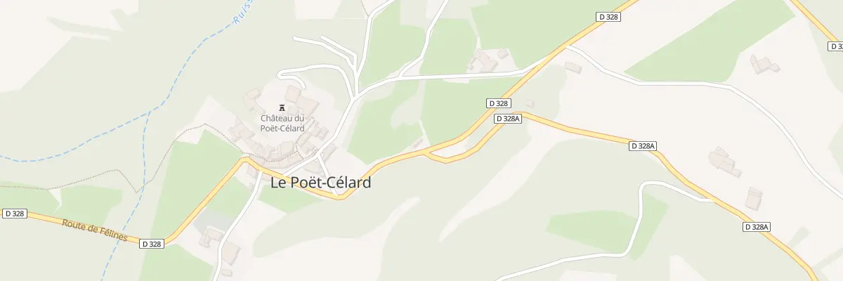 Plan du 5025 Les Routes au Poët-Célard