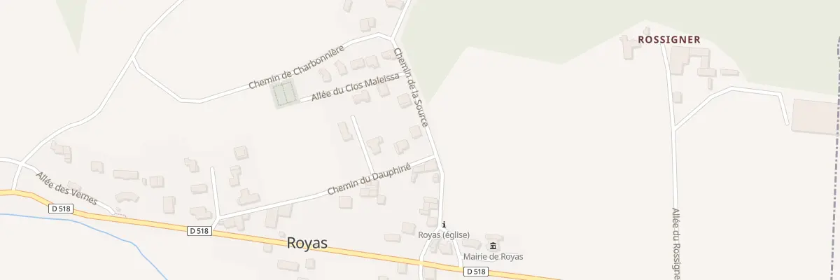 Plan du 169 Chem de la Source à Royas