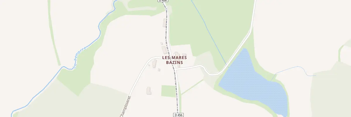 Plan du 6 Les Mares Bazins à Thurey